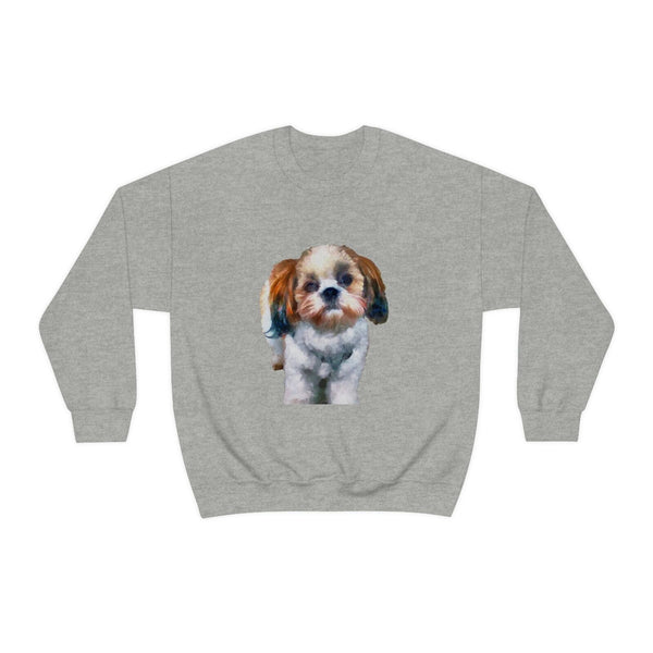 Snuggle Up in Style - Stay Cozy and Cute with the Shih-Tzu Crewneck Sw