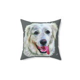 Great Pyrenees Spun Polyester Throw Pillow