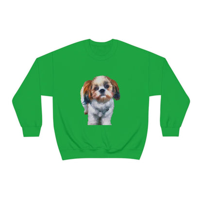 Snuggle Up in Style - Stay Cozy and Cute with the Shih-Tzu Crewneck Sw