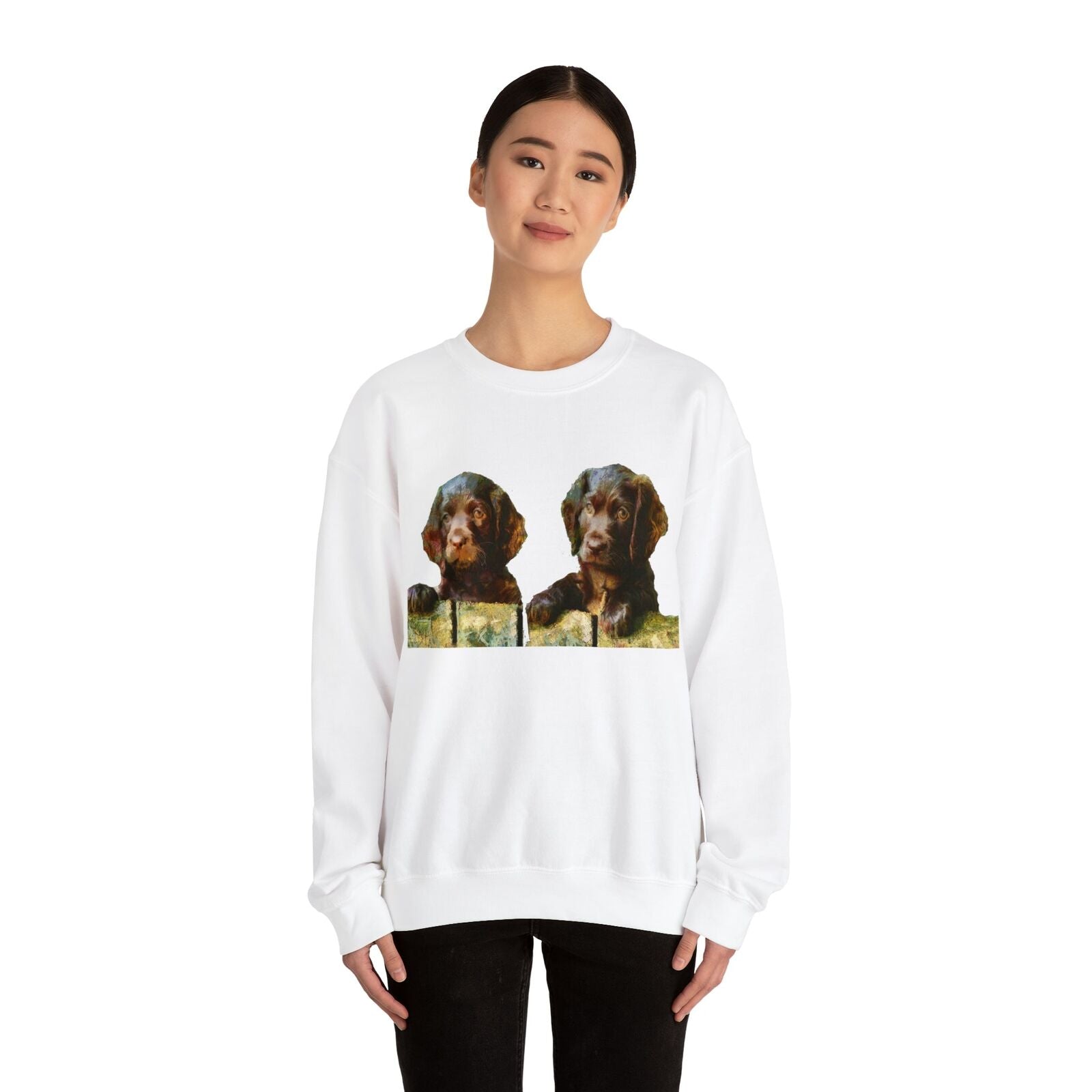Boykin Spaniels - Unisex 50/50 Crewneck Sweatshirt