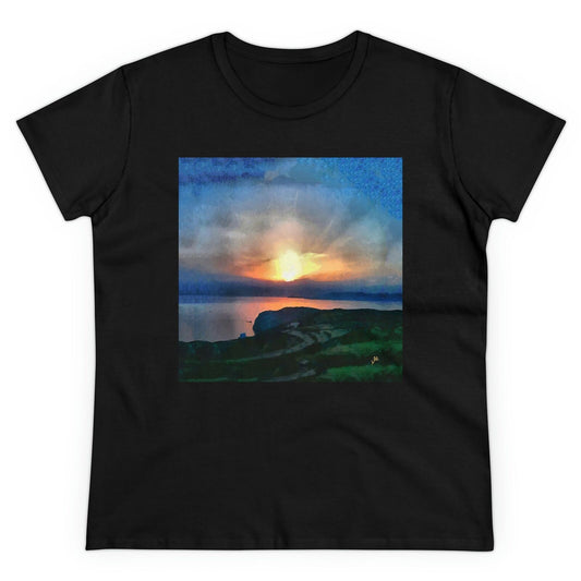 Sifnos (Greece) Sunset - Women's Midweight Cotton Tee