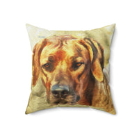 Rhodesian Ridgeback 'Zulu' - Spun Polyester Throw Pillow