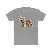 Glenn of Imaal Terrier - Men's Fitted Cotton Crew Tee