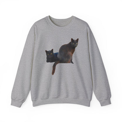 Black Cats 'Sifnos Sisters' Unisex 50/50  Crewneck Sweatshirt