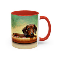 Dachshund 'Weiner Dog'  --  Accent Coffee Mug (11, 15oz)