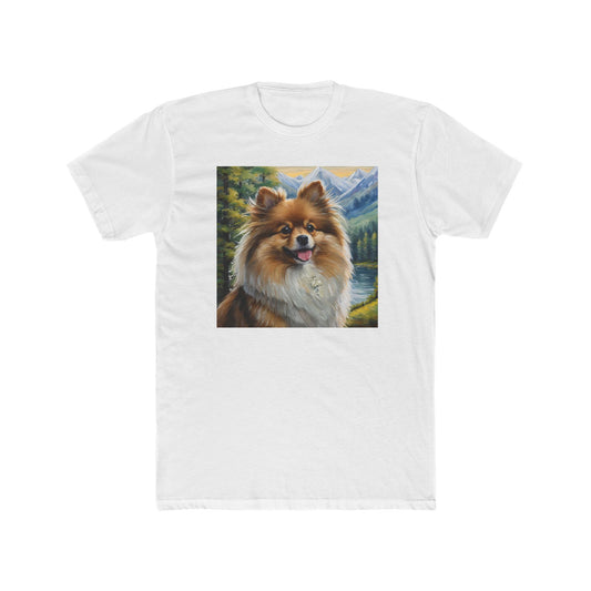 German Spitz - Men's Fitted Cotton Crew Tee