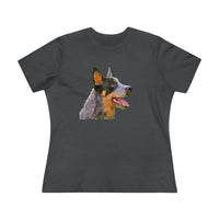 Blue Heeler - Australian Cattle Dog 'Percy' Women's Relaxed Fit Cotton Tee