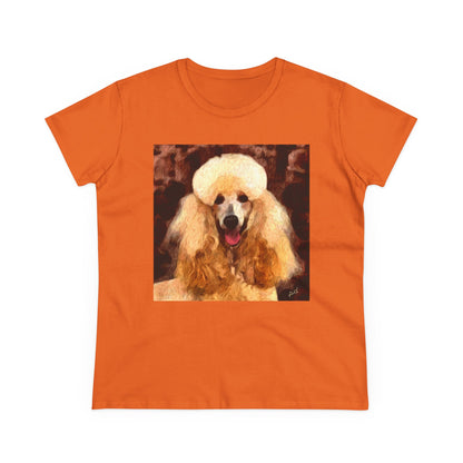 Poodle Women's Midweight Cotton Tee