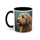 Labradoodle  =- Ceramic Accent Mug - 2 Sizes