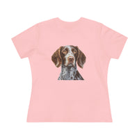 German Wirehaired Pointer Women's Relaxed Fit Cotton Tee