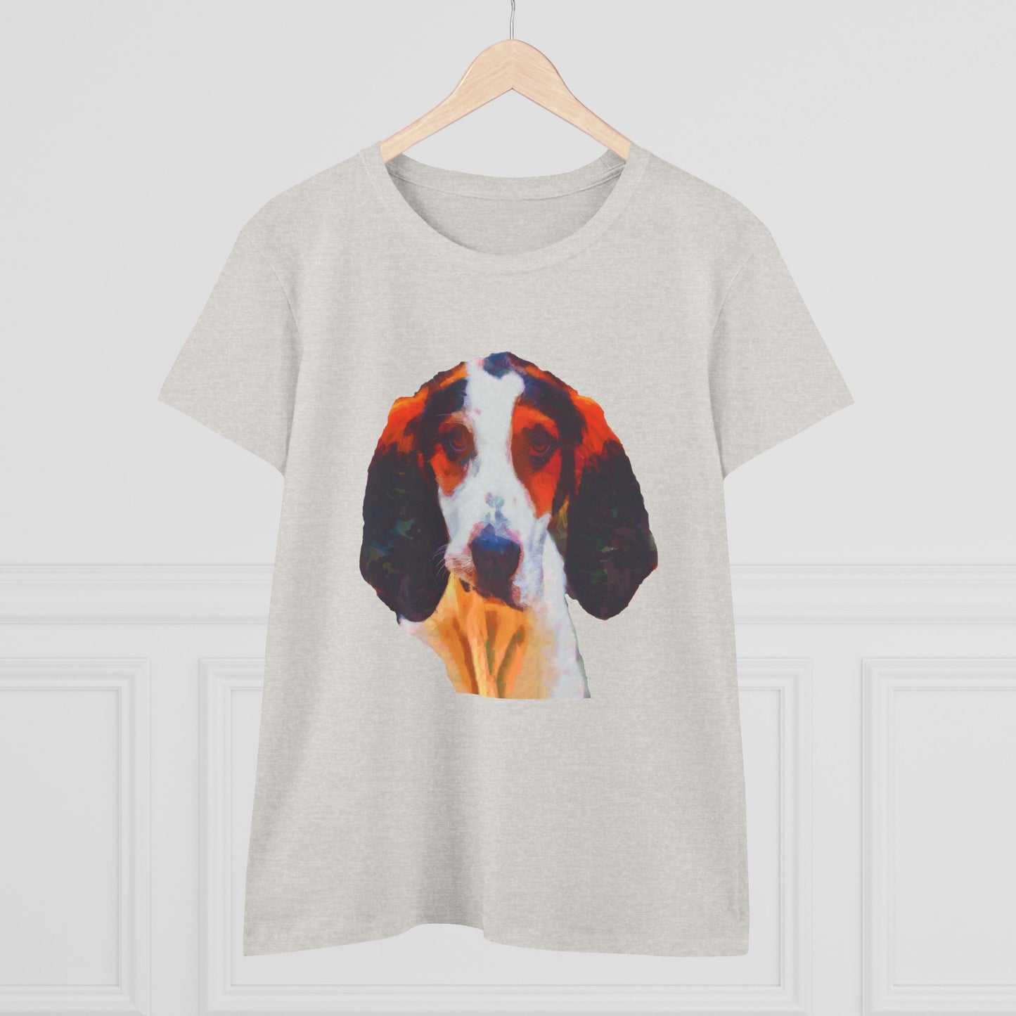 Treeing Walker Coonhound Women's Midweight Cotton Tee