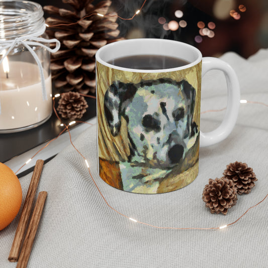 Dalmatian 'Spots of Picasso' Ceramic Mug 11oz