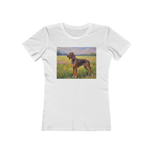 Plott Hound Slim Fitted Women's Ringspun Cotton Tee