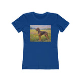 Plott Hound Slim Fitted Women's Ringspun Cotton Tee
