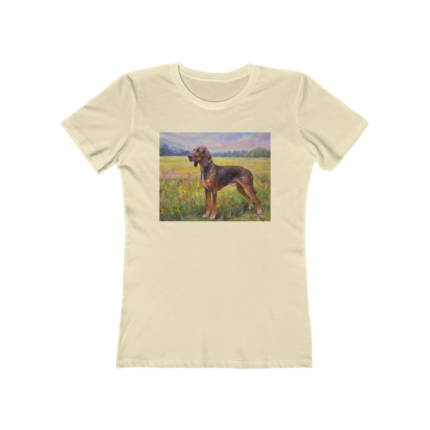 Plott Hound Slim Fitted Women's Ringspun Cotton Tee