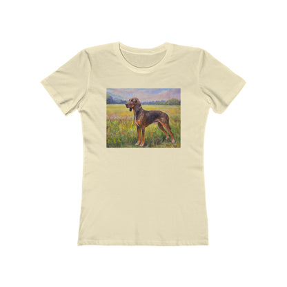 Plott Hound Slim Fitted Women's Ringspun Cotton Tee