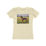 Plott Hound Slim Fitted Women's Ringspun Cotton Tee