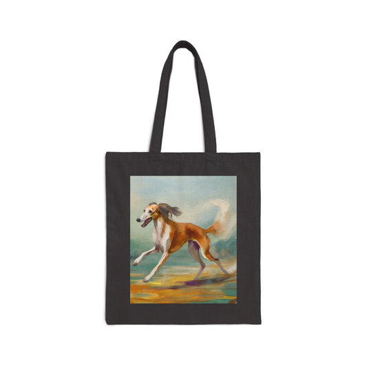 Saluki Cotton Canvas Tote Bag - The Stylish Companion