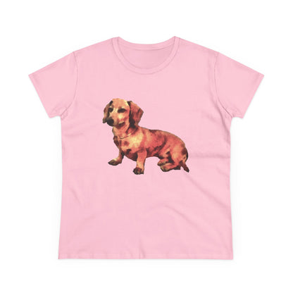 Dachshund 'Simone' Women's Midweight Cotton Tee