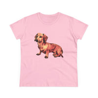 Dachshund 'Simone' Women's Midweight Cotton Tee