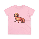 Dachshund 'Simone' Women's Midweight Cotton Tee
