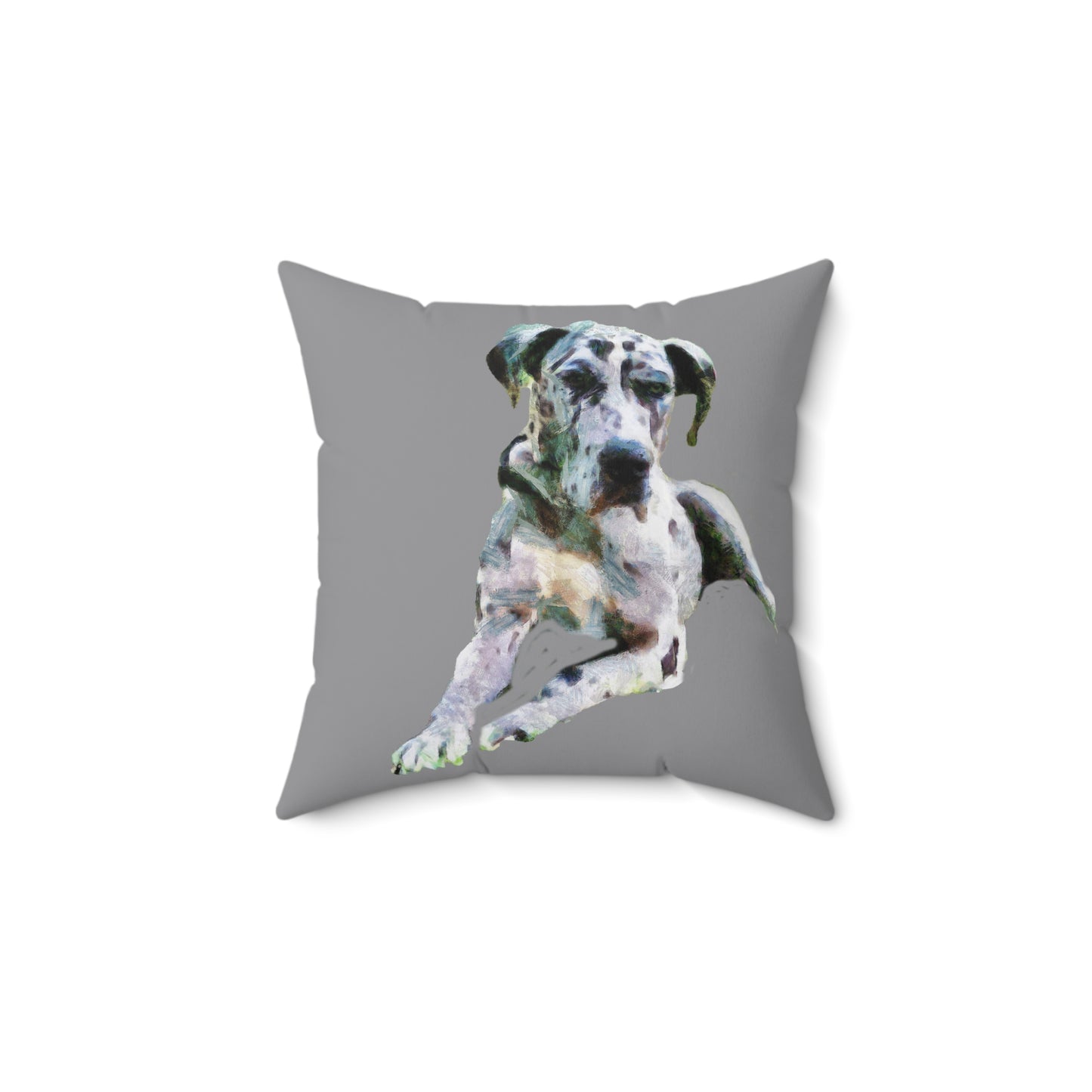 Harlequin Great Dane 'Leonid' Spun Polyester Throw Pillow