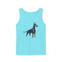 Doberman Pinscher Lover's  Unisex Relaxed Fit Garment-Dyed Tank Top - Summer Style