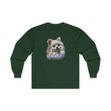 Pomeranian 'Snowball' Unisex Cotton Long Sleeve Tee