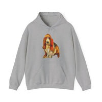 Basset Hound 'Lautrec' Unisex 50/50 Hoodie