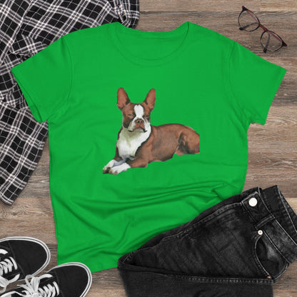 Boston Terrer 'Seely' Women's Midweight Cotton Tee