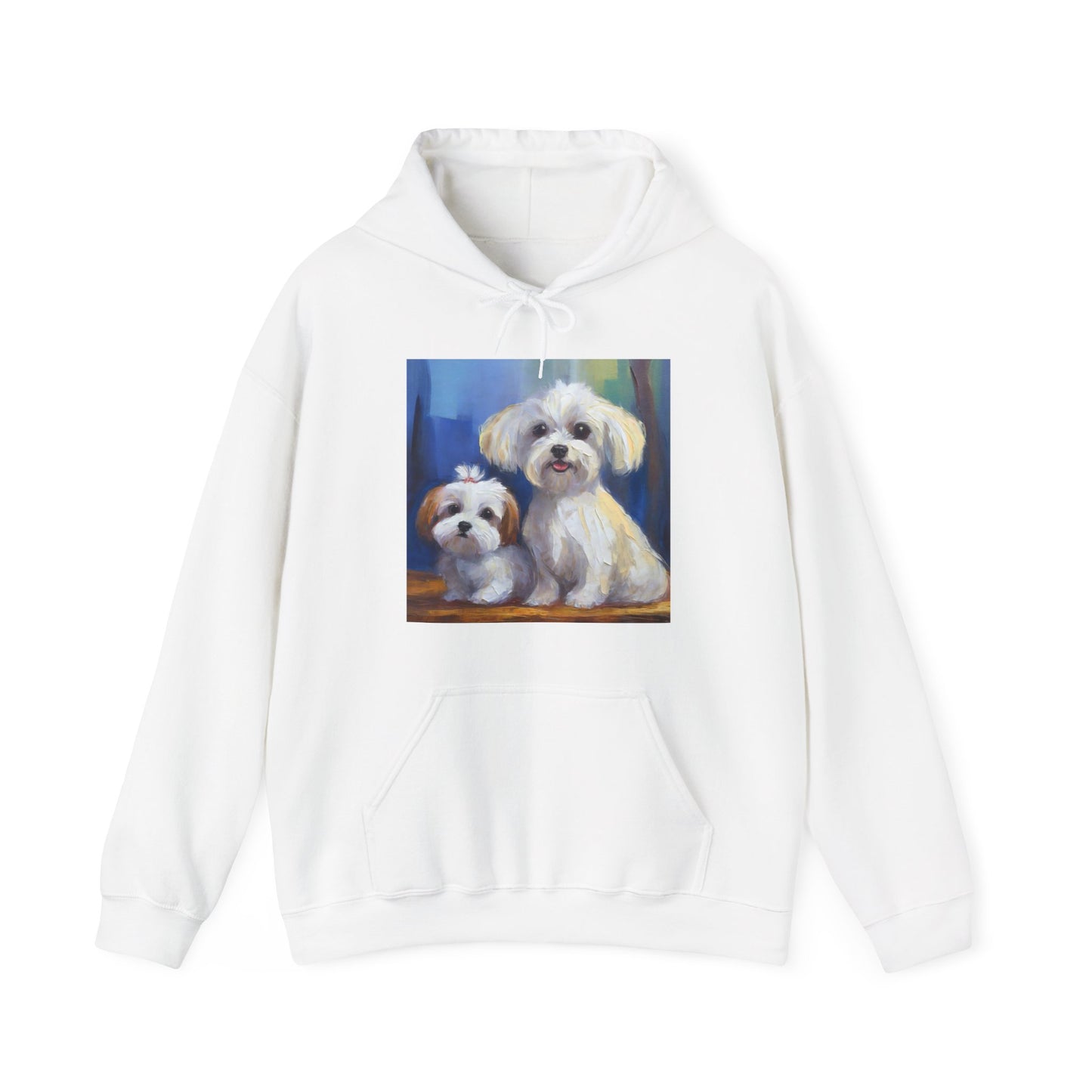 Maltese Dogs Unisex 50/50 Hooded Sweatshirt
