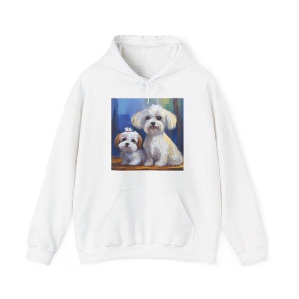 Maltese Dogs Unisex 50/50 Hooded Sweatshirt