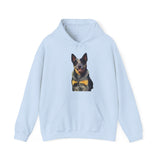 Blue Heeler - Australian Cattle Dog 'Bailey' Unisex 50/50 Hooded Sweatshirt