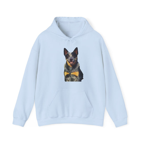 Blue Heeler - Australian Cattle Dog 'Bailey' Unisex 50/50 Hooded Sweatshirt