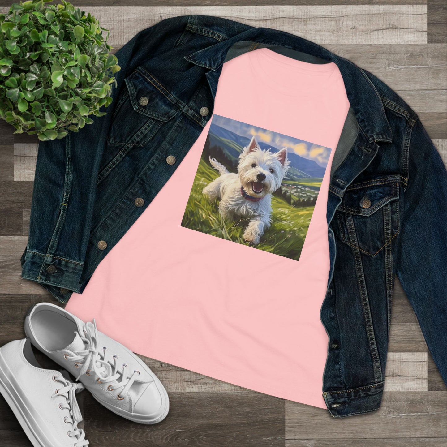 Westie #2 - Women's Relaxed Fit Cotton Tee