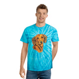 Dachshund 'Doxie 1' Unisex Cotton Tie-Dye Tee, Cyclone