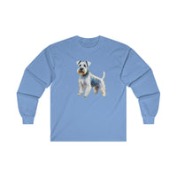 White Schnauzer Unisex Classic Cotton Long Sleeve Tee