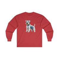 White Schnauzer Unisex Classic Cotton Long Sleeve Tee