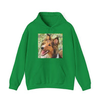 Shetland Sheepdog  - Sheltie - "Sheltie Mae' Unisex 50/50 Hooded Sweatshirt