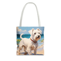 Sealyham Terrier Polyester Tote Bag (AOP)