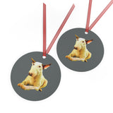 Exquisite English Bull Terrier Metal Ornaments