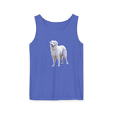 Hungarian Kuvasz Unisex Relaxed Fit Garment-Dyed Tank Top