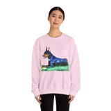 Doberman Pinscher Unisex 50/50  Crewneck Sweatshirt