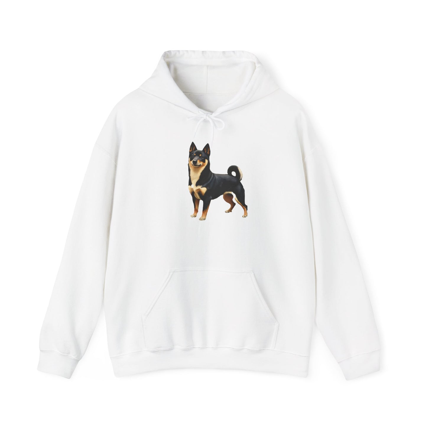 Black & Tan Shiba Inu Unisex 50/50 Hooded Sweatshirt