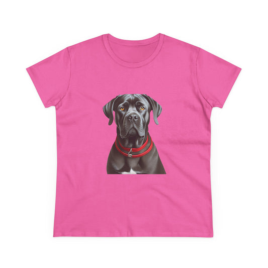 Cane Corso Women's Midweight Cotton Tee: The Comfiest Style Upgrade!