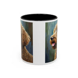 Labradoodle  =- Ceramic Accent Mug - 2 Sizes