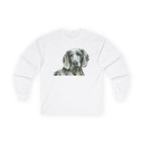 Weimaraner 'Greyson' Unisex Cotton Long Sleeve Tee