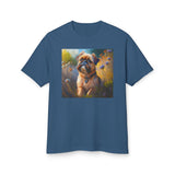 Brussels Griffon Unisex Relaxed Fit Garment-Dyed Heavyweight Cotton Tee