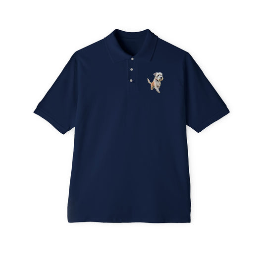 Dandie Dinmont Terrier - Men's Piqué Polo Shirt