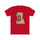 Bouvier des Flandres Men's Fitted Cotton Crew Tee